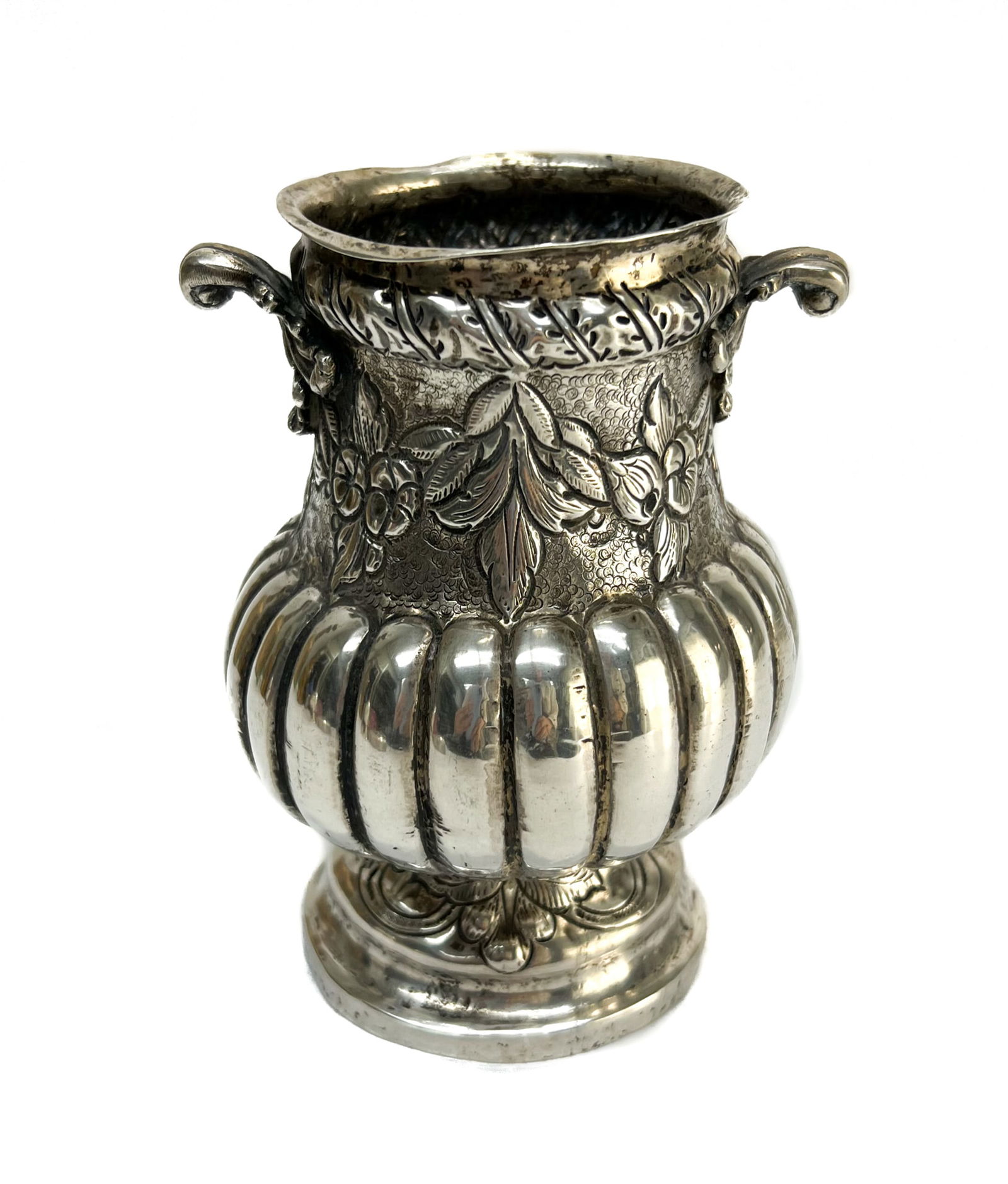 Austrian Silver Twin Handled Vase (1 of 6)