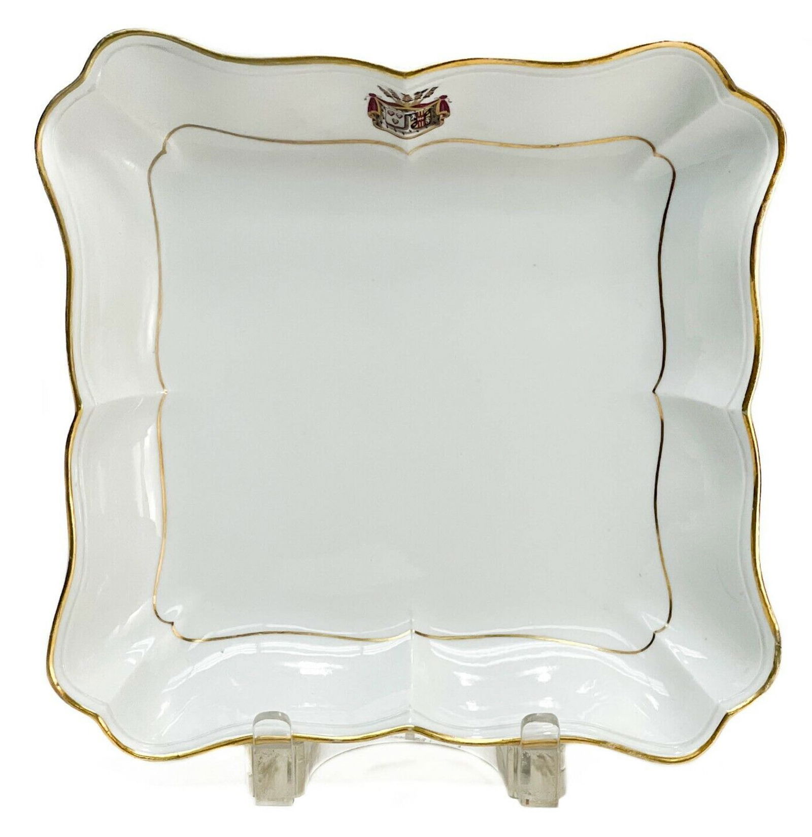 Meissen Germany Hand Painted Porcelain Armorial Serving Dish, 19th century (1 of 5)