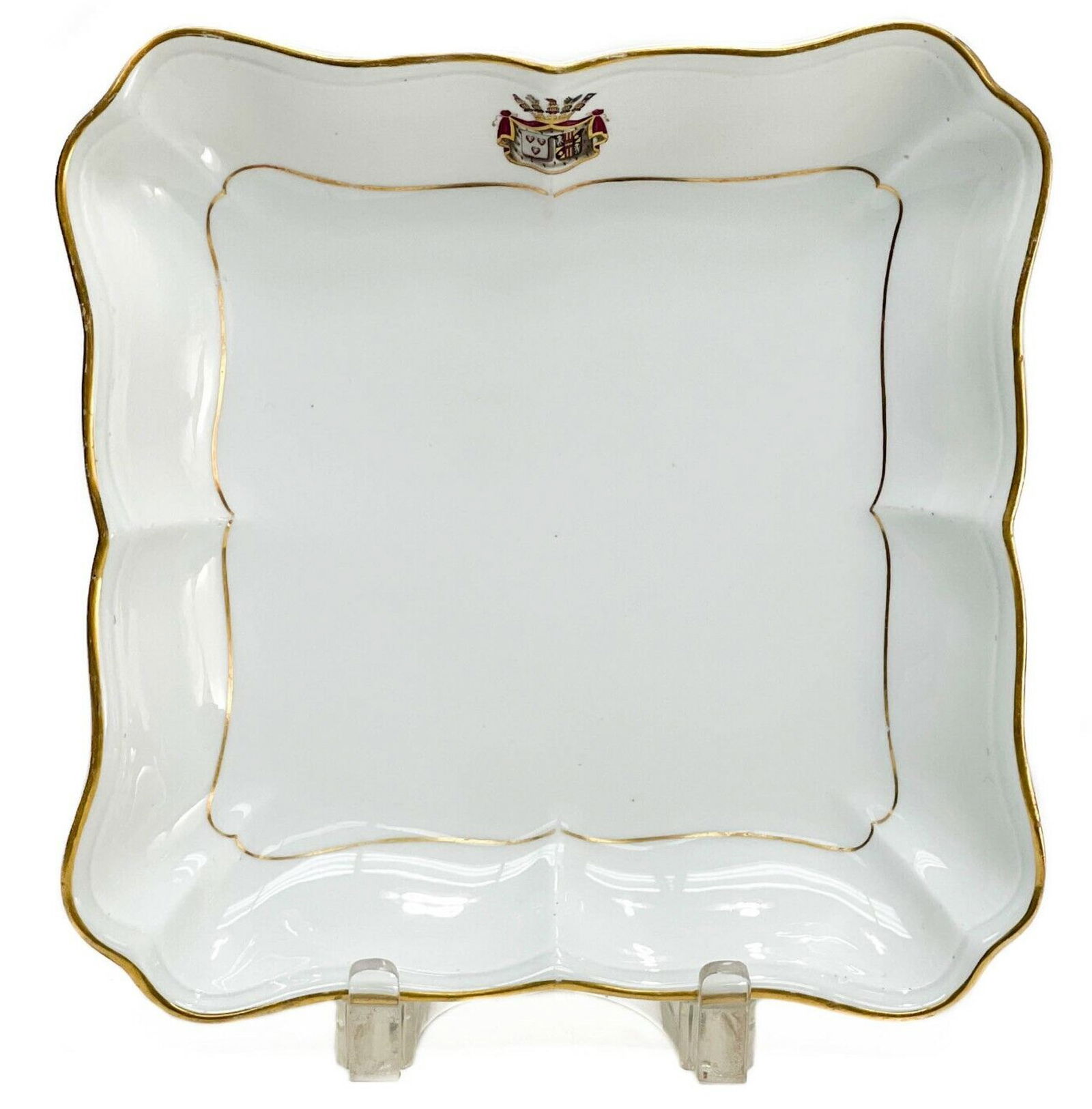 Meissen Germany Hand Painted Porcelain Armorial Serving Dish, 19th century (1 of 5)