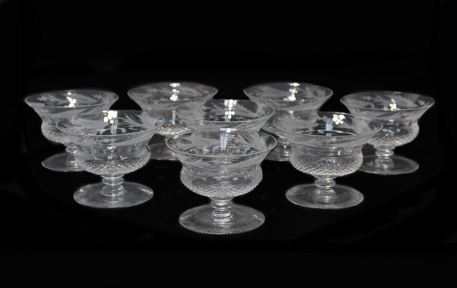 8 Edinburg Crystal Glass Footed Dessert Compotes (1 of 7)