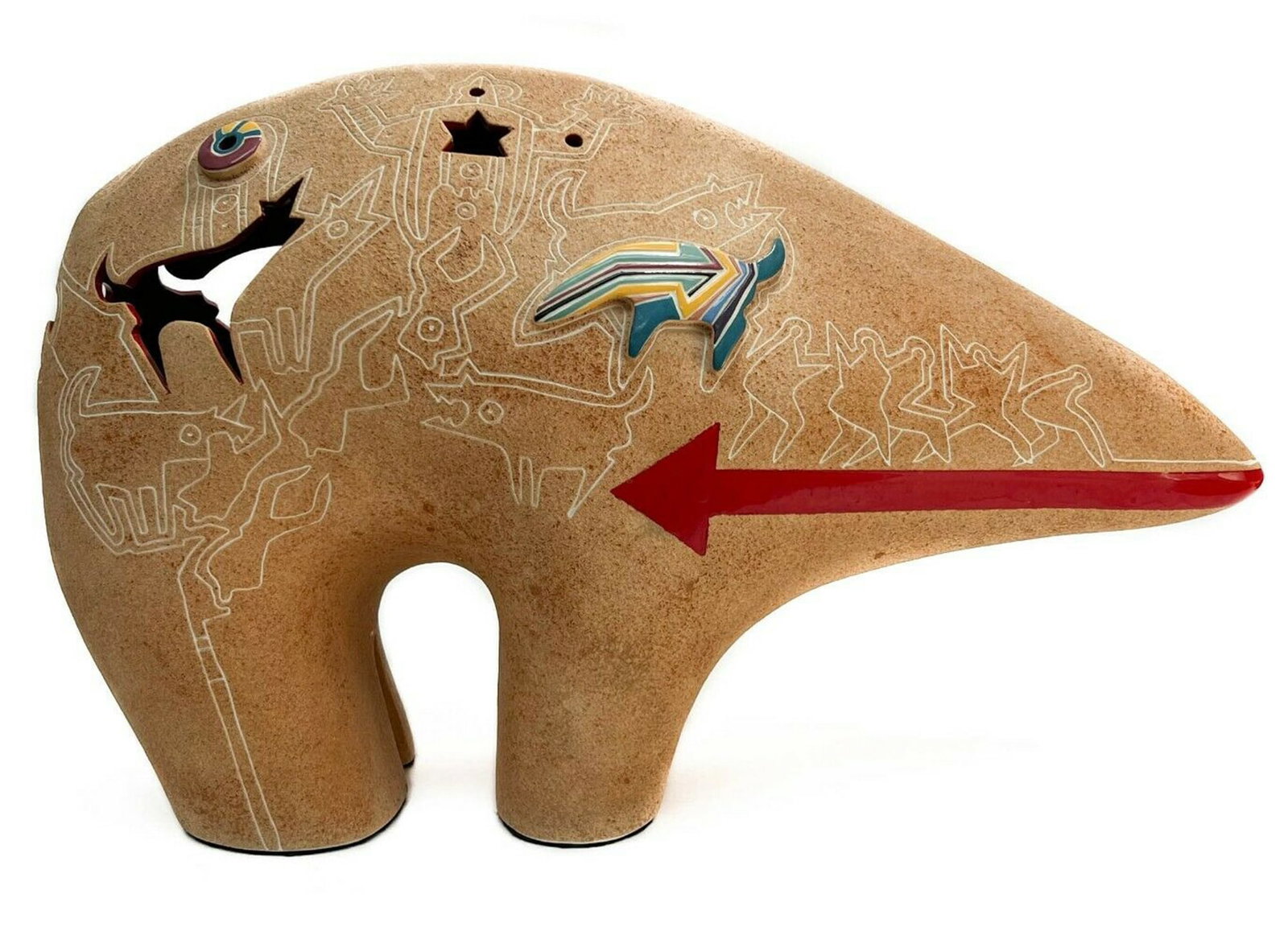 Gene and Rebecca Tobey Ceramic Bear Sculpture, 1988 (1 of 7)