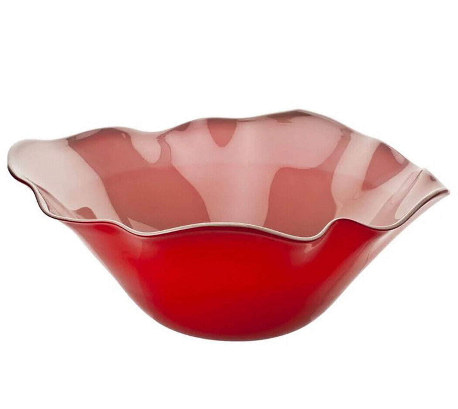 Venini Narciso Vase Red and Grey (1 of 11)