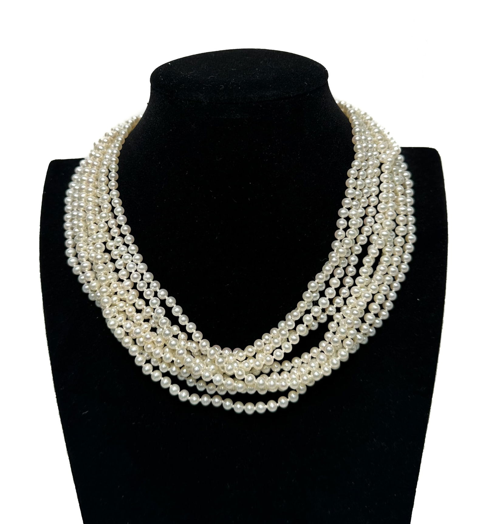 Tiffany & Co. 18k Yellow and White Gold Multistrand Cultured Pearl Necklace by Paloma Picasso (1 of 11)