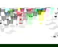 12 Saint (St) Louis Multi Color Cut Glass Champagne Flutes in Tommy