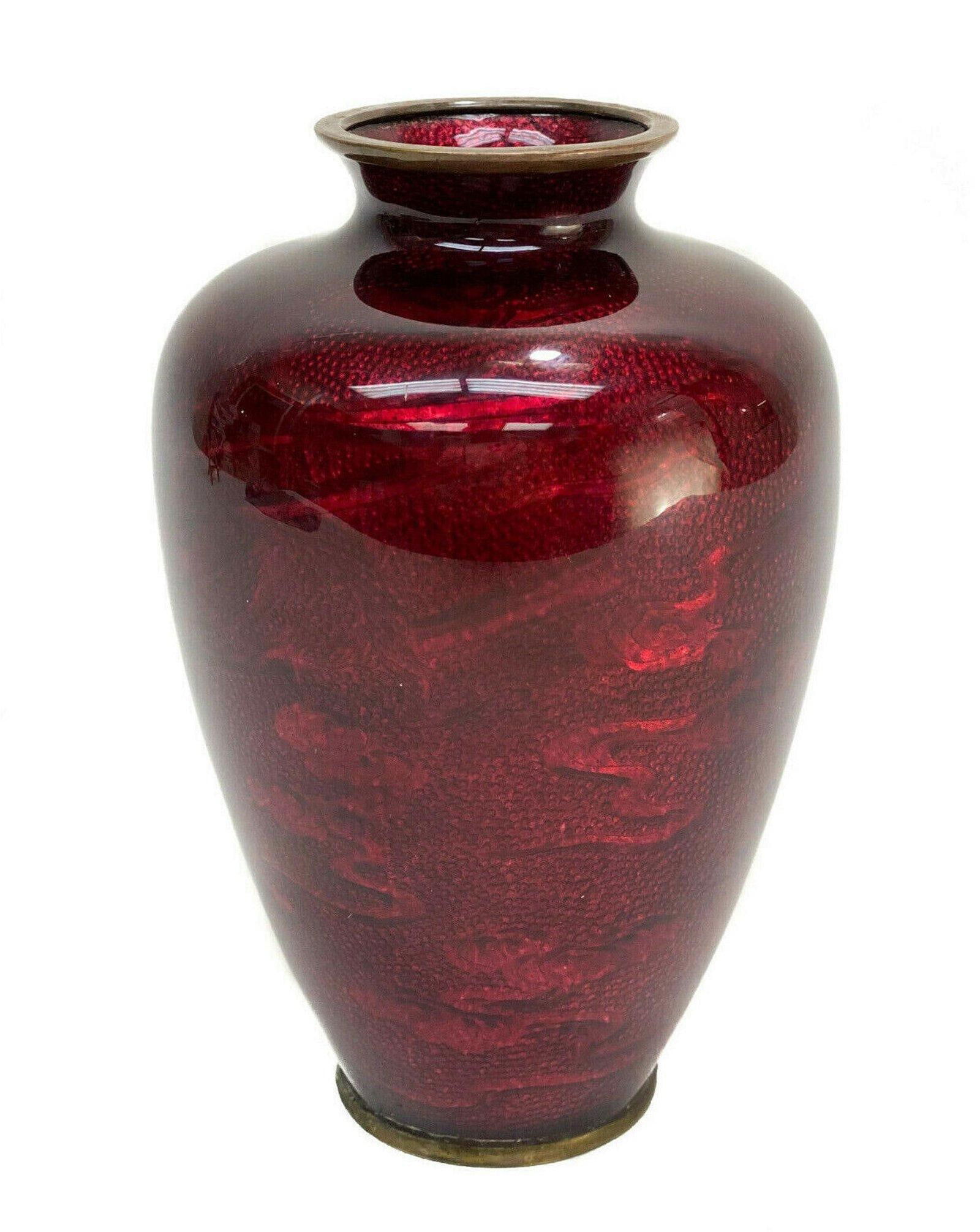 Japanese Cloisonne Enamel l Vase (1 of 7)