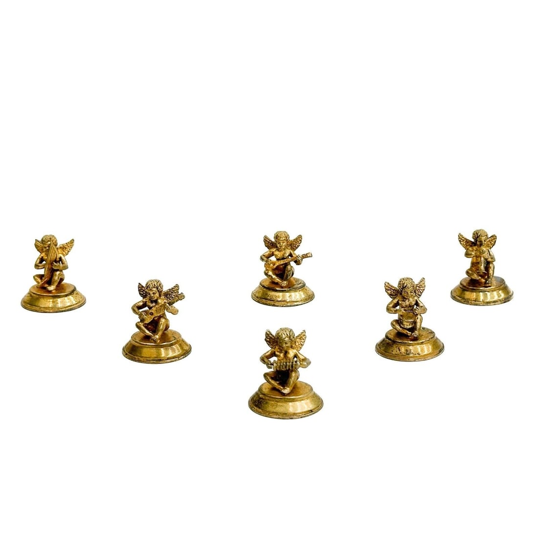 6 Bartolini Bartolozzi Vermeil 800 Gilt Silver Figural Putti Place Holders (1 of 7)