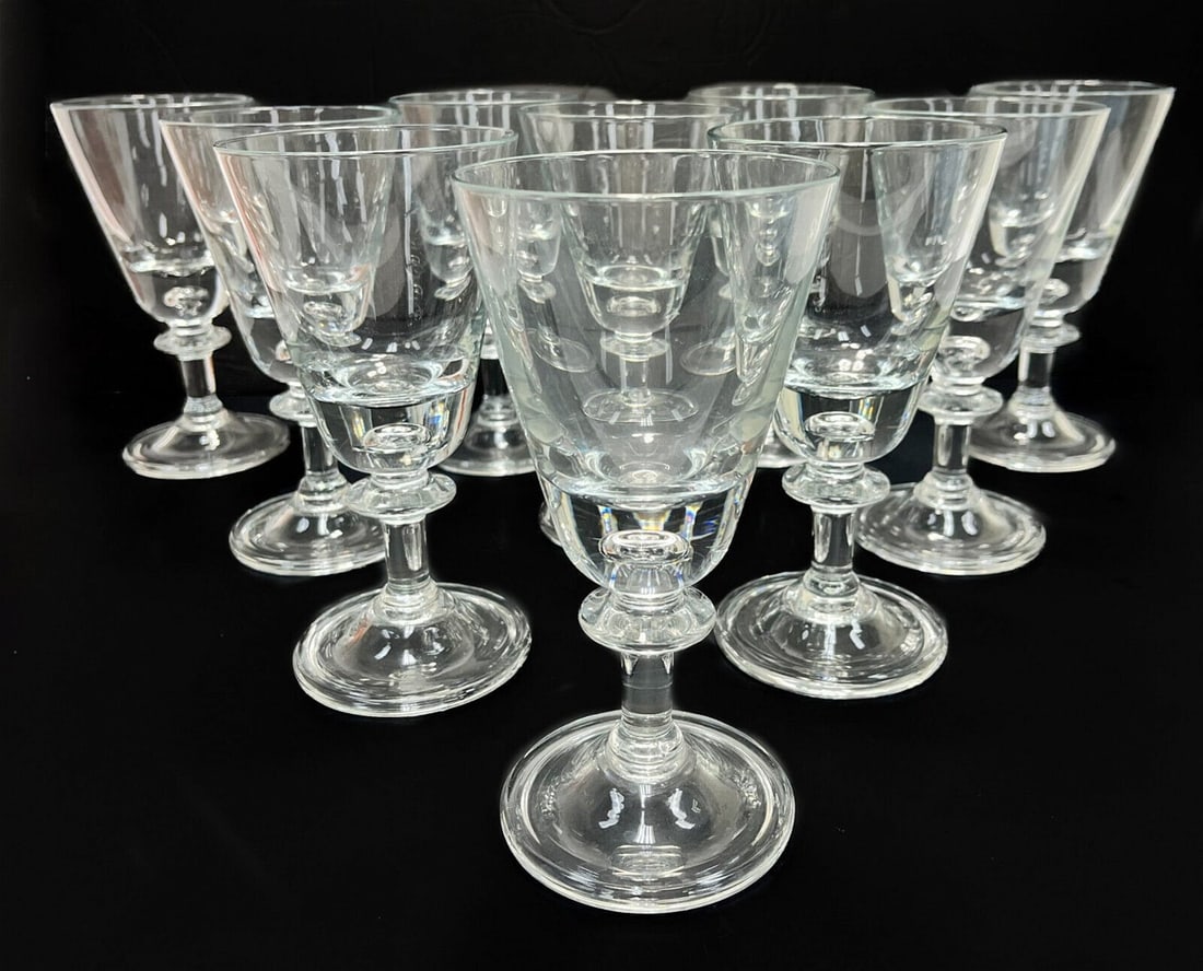 10 Heisey Glass Baluster Stem 10 ounce Water Goblets (1 of 4)