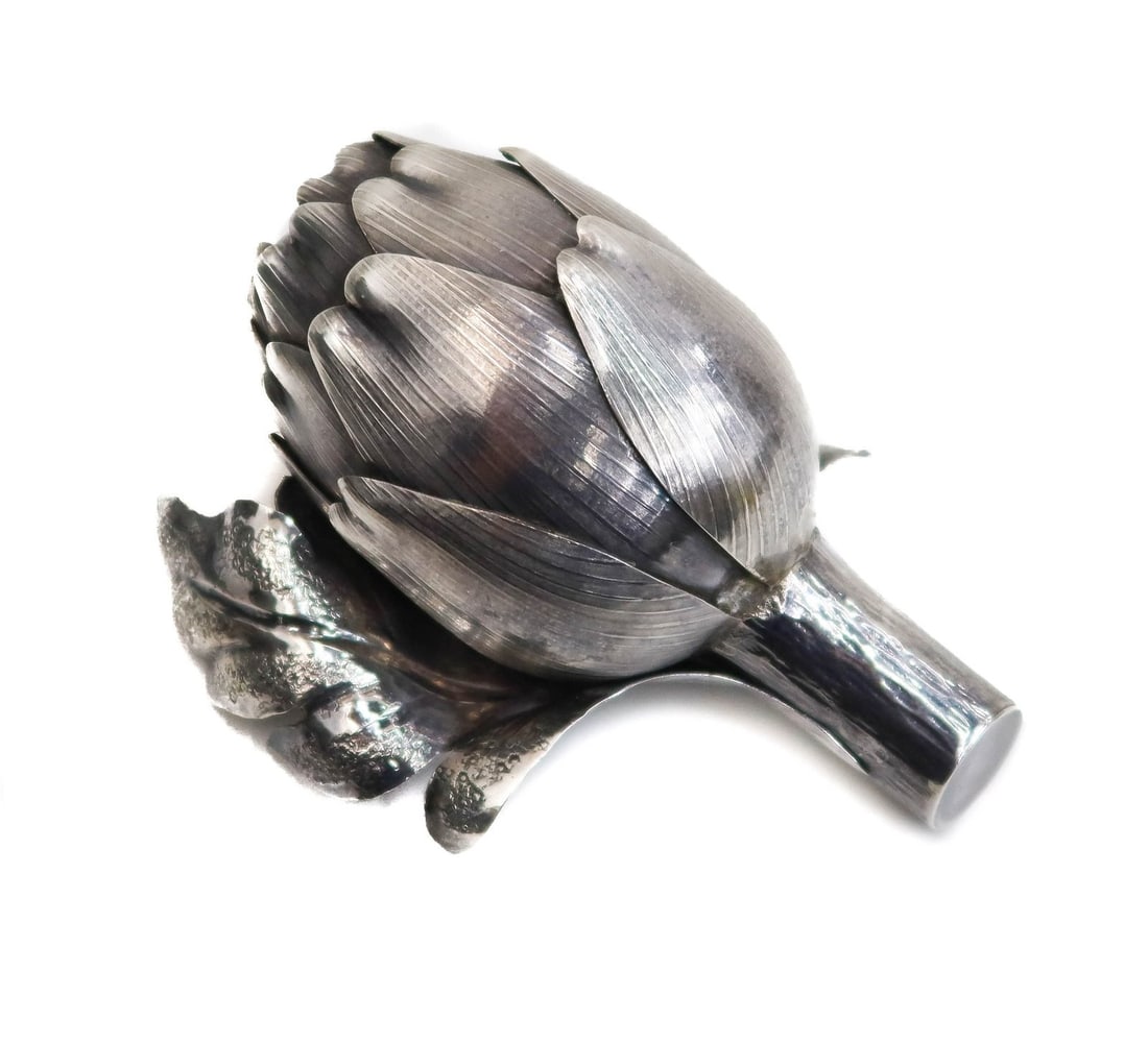 Gianmaria Buccellati Italian 925 Sterling Silver Artichoke Lighter (1 of 14)