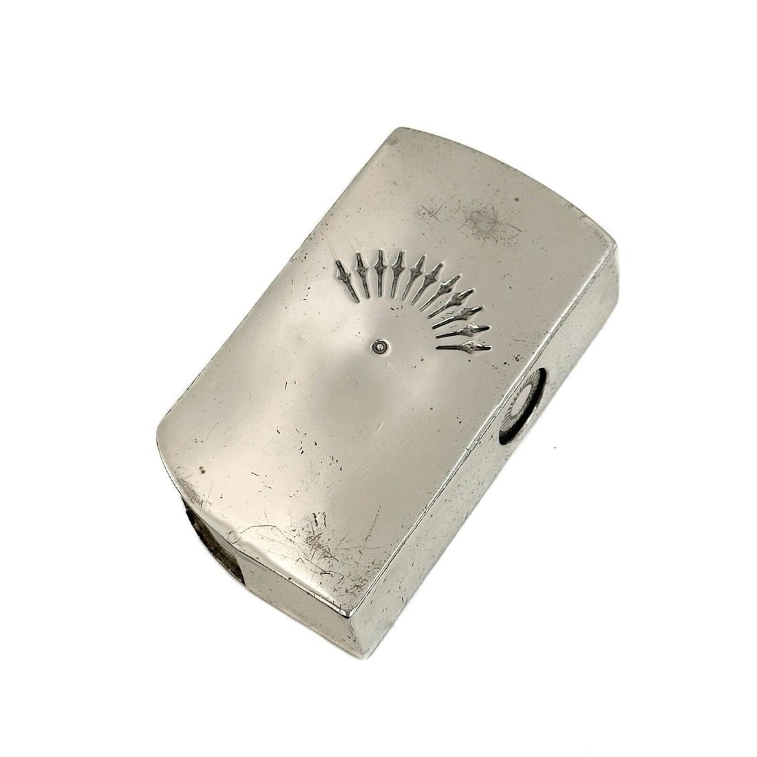 Kenneth Begay Sterling Silver Cigarette Case circa 1960 (1 of 8)