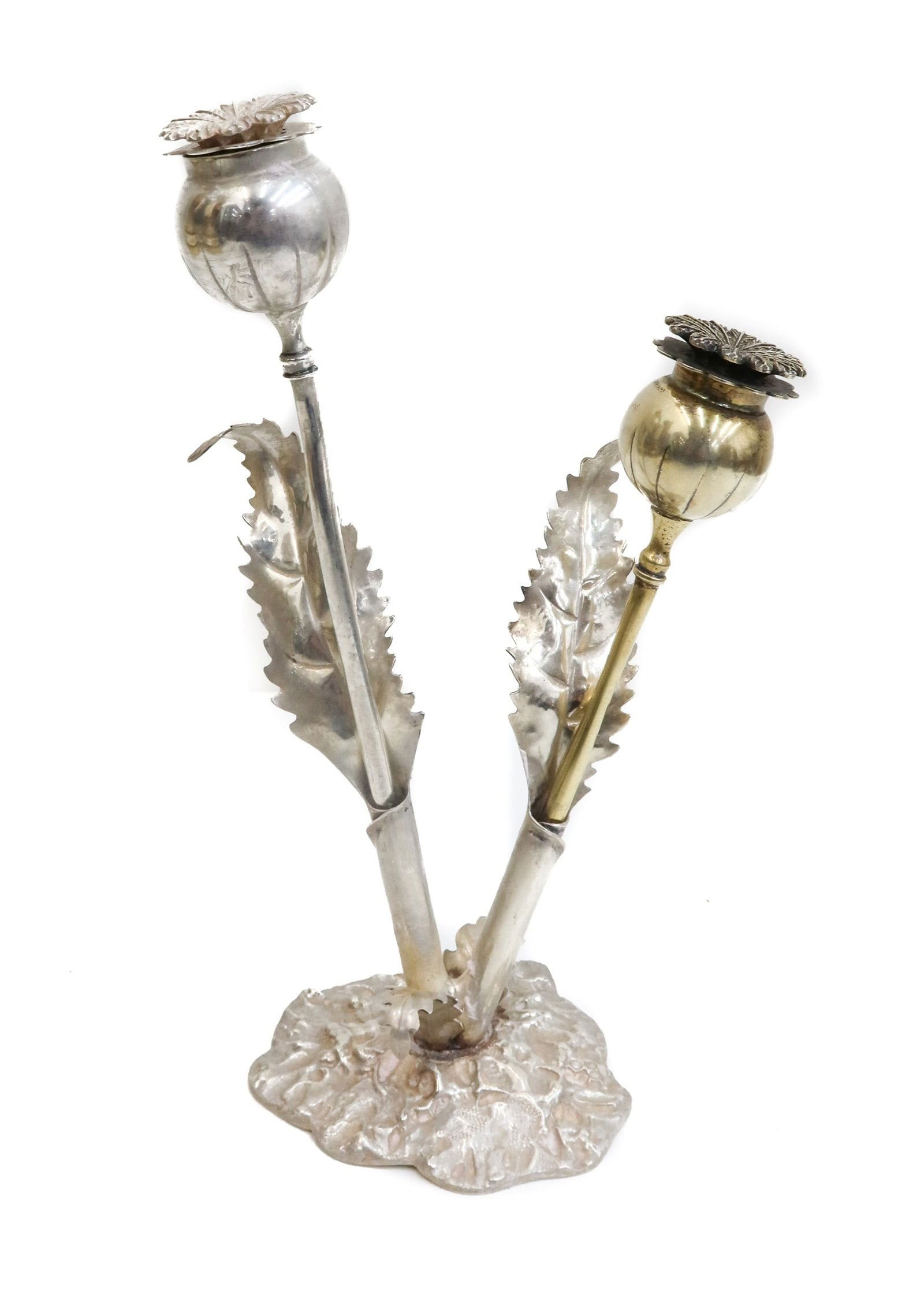 Pair Buccellati Italian Sterling Silver Flower Salt and Pepper Shakers (1 of 6)