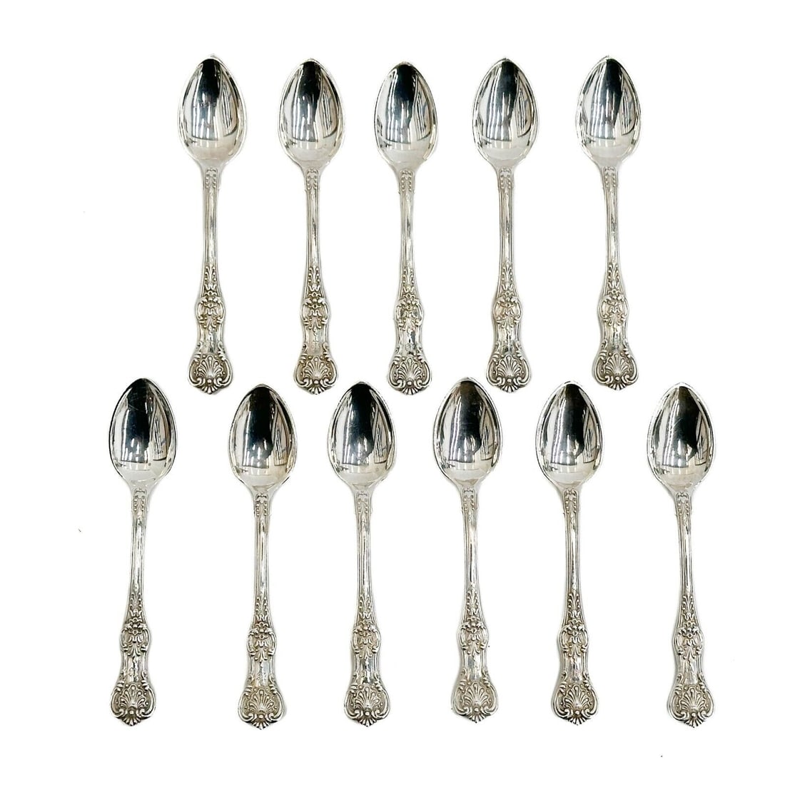 11 Tiffany & Co Sterling Silver Demitasse Spoons in English King (1 of 6)