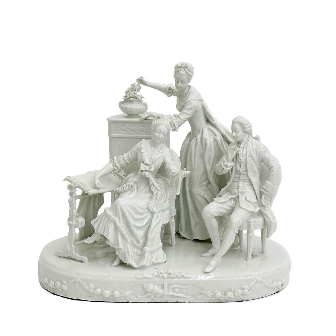 Royal Vienna Austria Porcelain Figural Group Blanc de Chine circa 1900 (1 of 8)