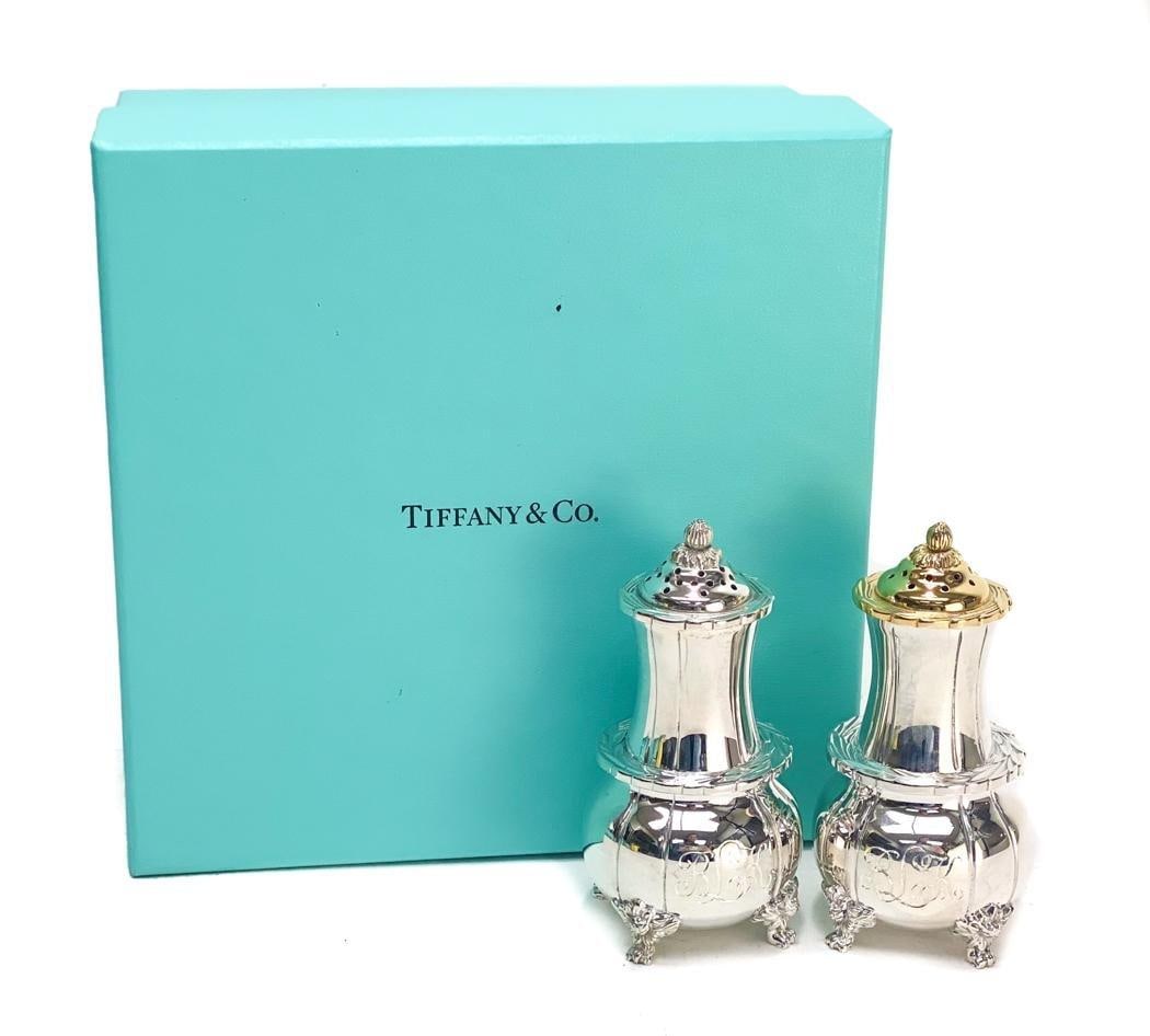 Tiffany & Co. Silver Salt Pepper Shakers Chrysanthemum (1 of 8)
