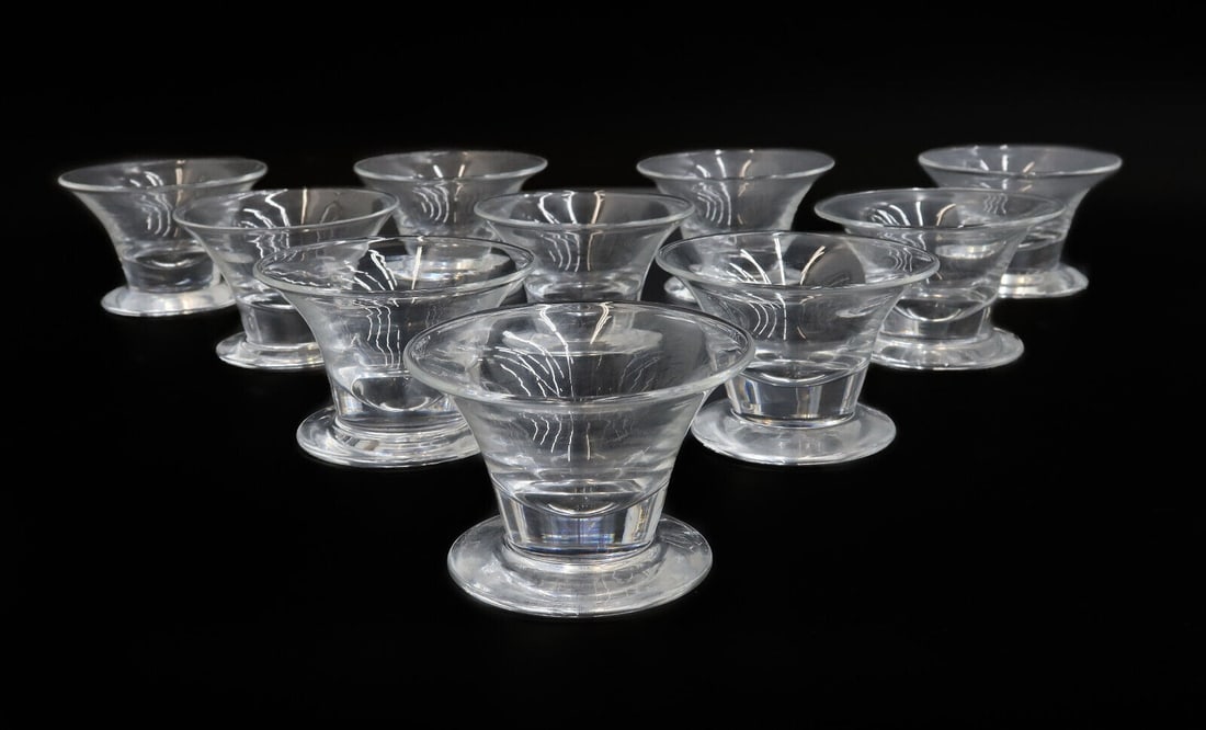 10 Steuben Cut Glass Seafood Cocktail Bowl #7737 Signed (1 of 6)