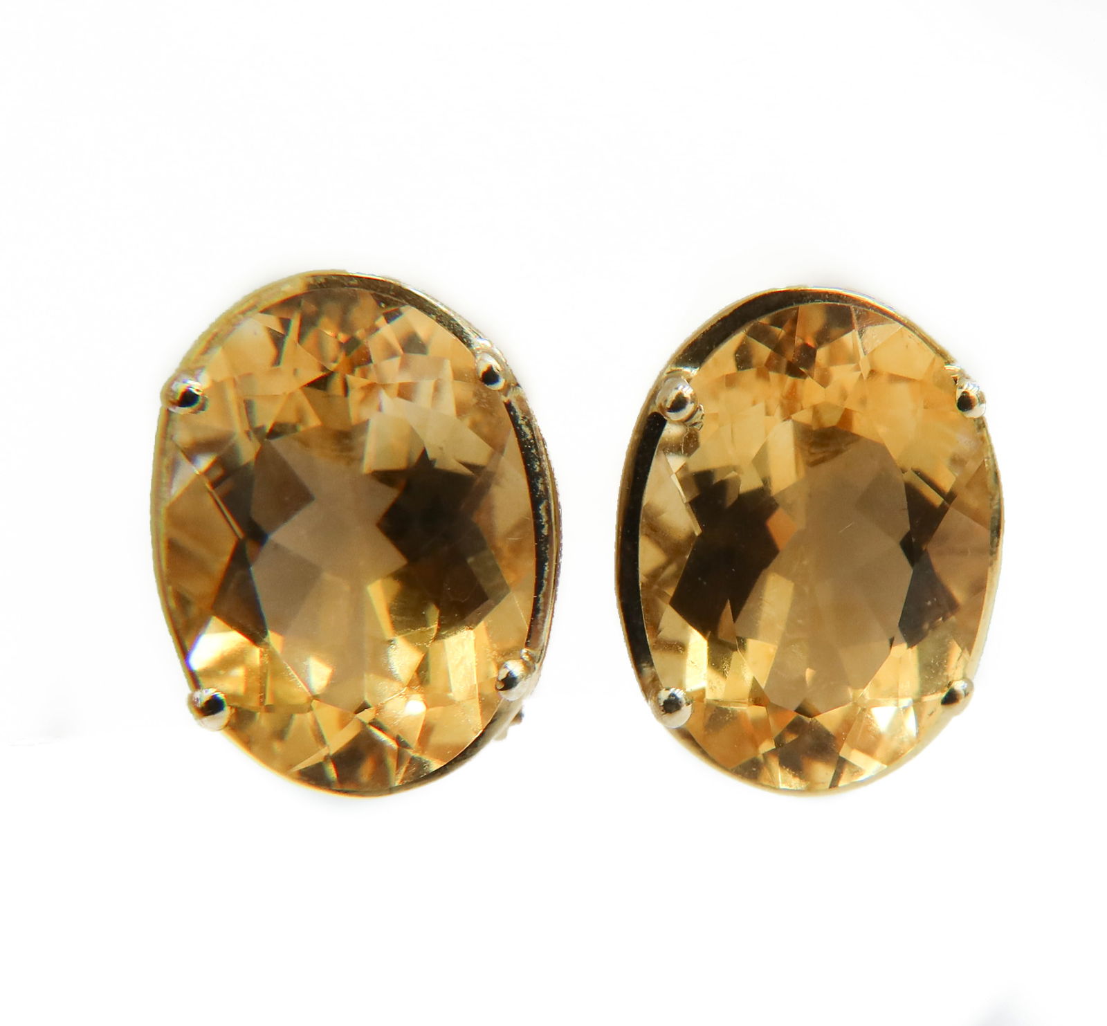 14k Yellow Gold Citrine Earrings (1 of 8)