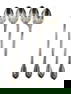 4 Buccellati Italian Sterling Silver Iced Tea Spoons in Borgia