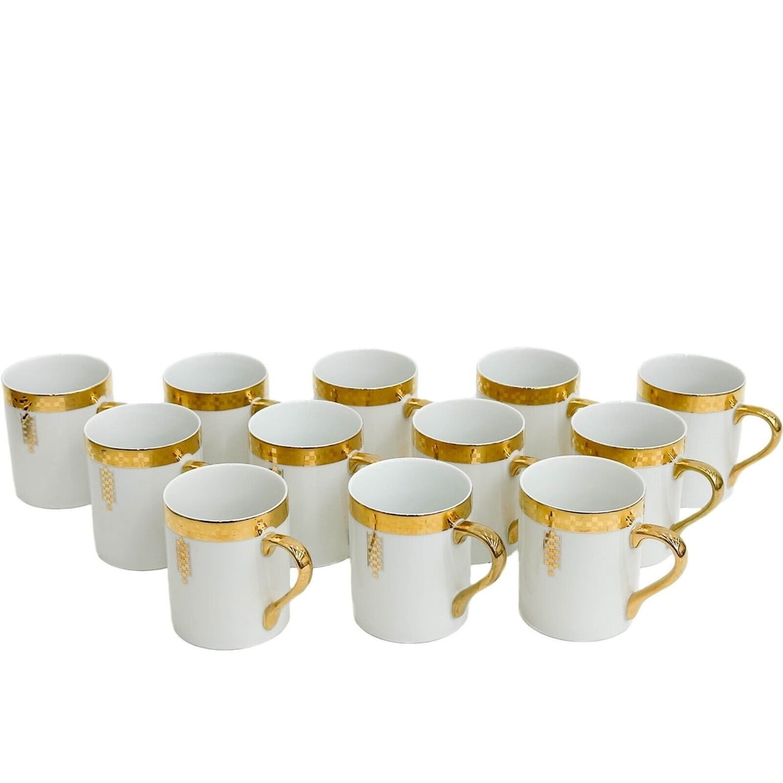 12 Frank Lloyd Wright for Tiffany & Co Gilt Porcelain Cups or Mugs in Imperial (1 of 5)