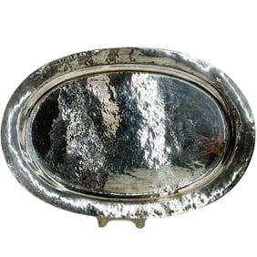 Porter Blanchard American Sterling Silver Hand Hammered 22 inch Tray