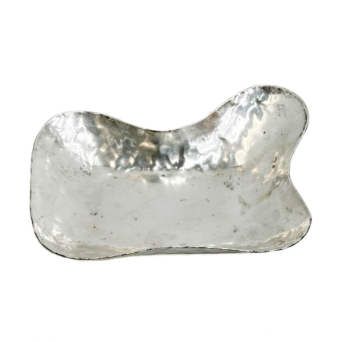 Ugo Bellini Italian 800 Silver Hand Hammered Bowl Dish (1 of 7)