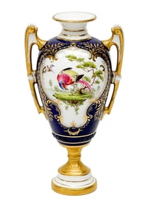 Royal Worcester England Hand Painted Porcelain Miniature Vase Bird 1896