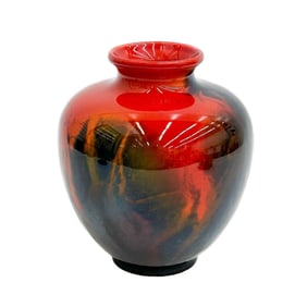 Royal Doulton Porcelain Sung Ware Flambe Vase by Fred Moore