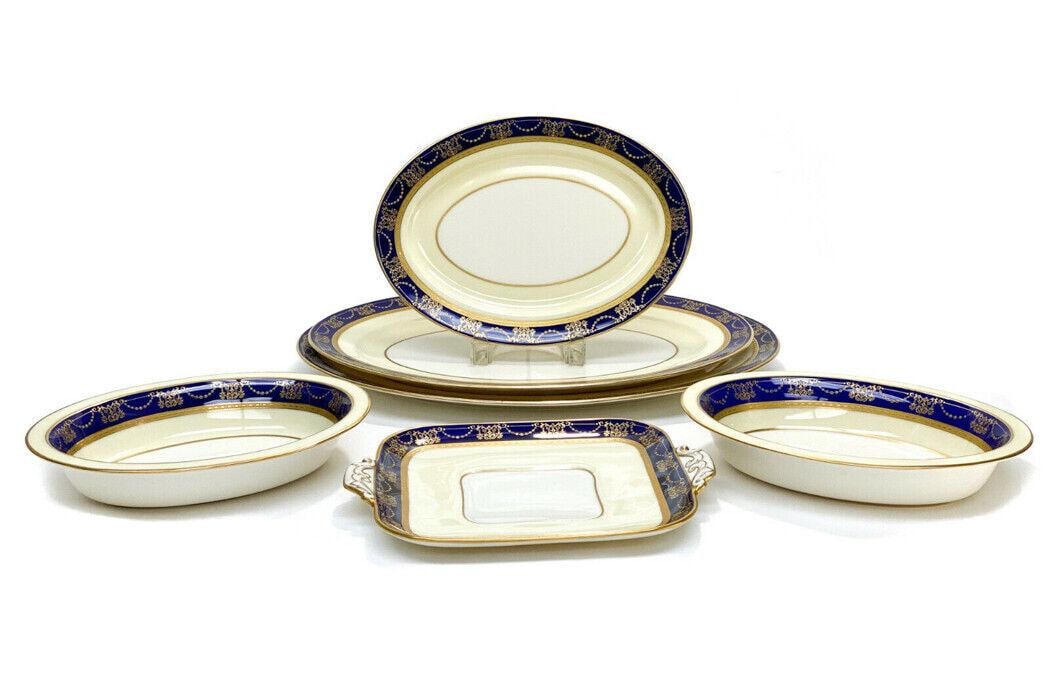 6 Piece Lenox Porcelain Service Set, circa 1920 (1 of 4)