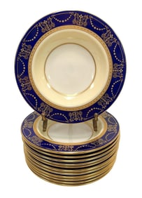 12 Lenox Porcelain Berry Bowls, circa 1920