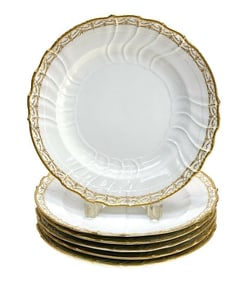 6 KPM Berlin Germany Porcelain Dessert Plates