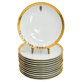 12 Frank Lloyd Wright Porcelain Dessert or Appetizer Plates in Imperial