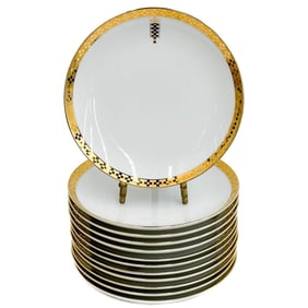 12 Frank Lloyd Wright Porcelain Dessert or Appetizer Plates in Imperial