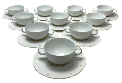 10 Rosenthal Magic Flute Papageno Cup and Saucers