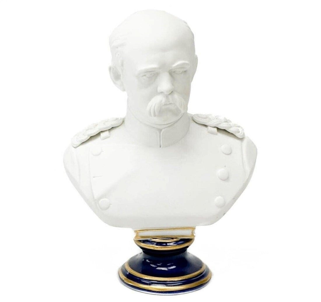 KPM Berlin Miniature Porcelain Bust Otto Von Bismarck circa 1860 (1 of 7)