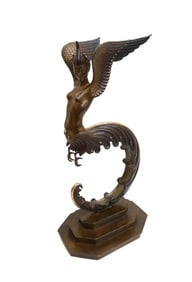 Erté Romain De Tirtoff Patinated Bronze Sculpture, Firebird Ltd Ed 250, 1980