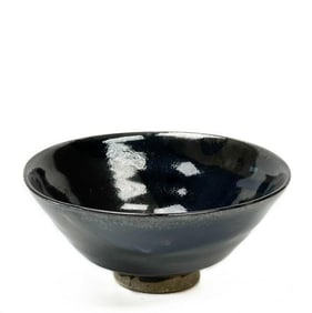 Makoto Yabe Art Pottery Glazed Ceramic Rice Bowl