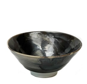 Makoto Yabe Art Pottery Glazed Ceramic Rice Bowl