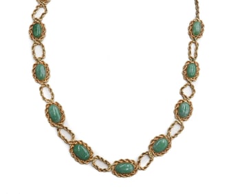 14k Yellow Gold Jadiete Necklace