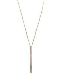14k Rose Gold and Diamond Pendant Necklace