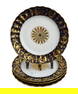 Sevres Porcelain Cobalt Blue and Gilt Bread Plates, 1856