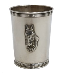 Benjamin Trees Sterling Silver Horse Mint Julep Cup by S Penn & Sons c1950