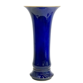 Manufacture de Sevres Cobalt Blue Porcelain 16.5 inches tall Vase 1892