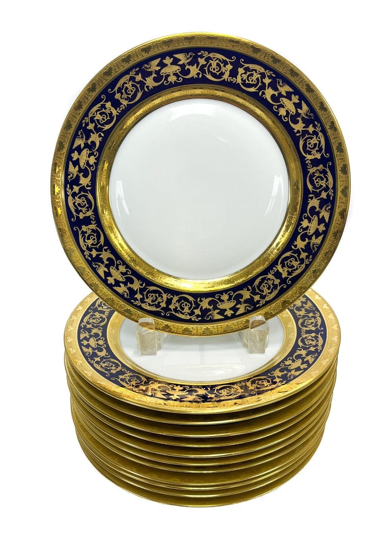 12 Limoges Raynaud Porcelain Dessert or Salad Plates in Pompei (1 of 5)