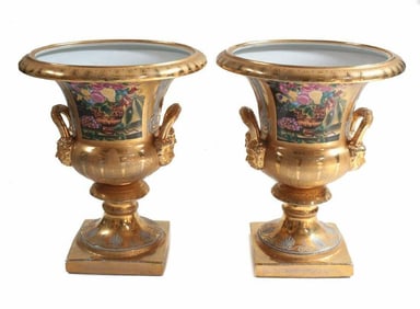 Large Pair of Campana Urns