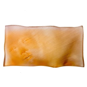 Daum Pate de Verre Art Glass Sculpture Reflect Orange by Vial Ltd Ed/388