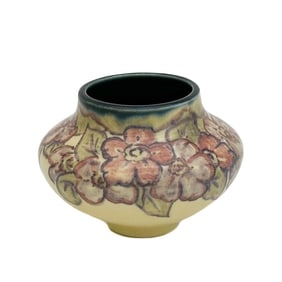 Rookwood Pottery Double Vellum Glazed Vase Flowers by Wilhelmine Rehm 1931 #1844