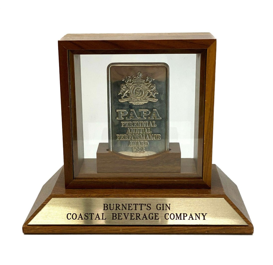 Tiffany & Co. Seagram Integrity Sterling Silver Bar Ingot Award, 1986, In Case (1 of 5)