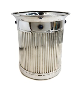 Cartier Silverplate and Cabochon Lapis Lazuli Ice Bucket 1990