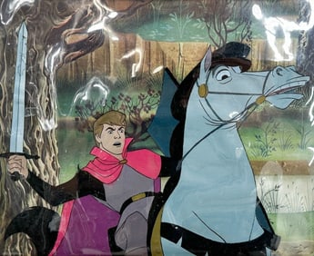 Animation Cel Walt Disney Production Sleeping Beauty Prince Phillip