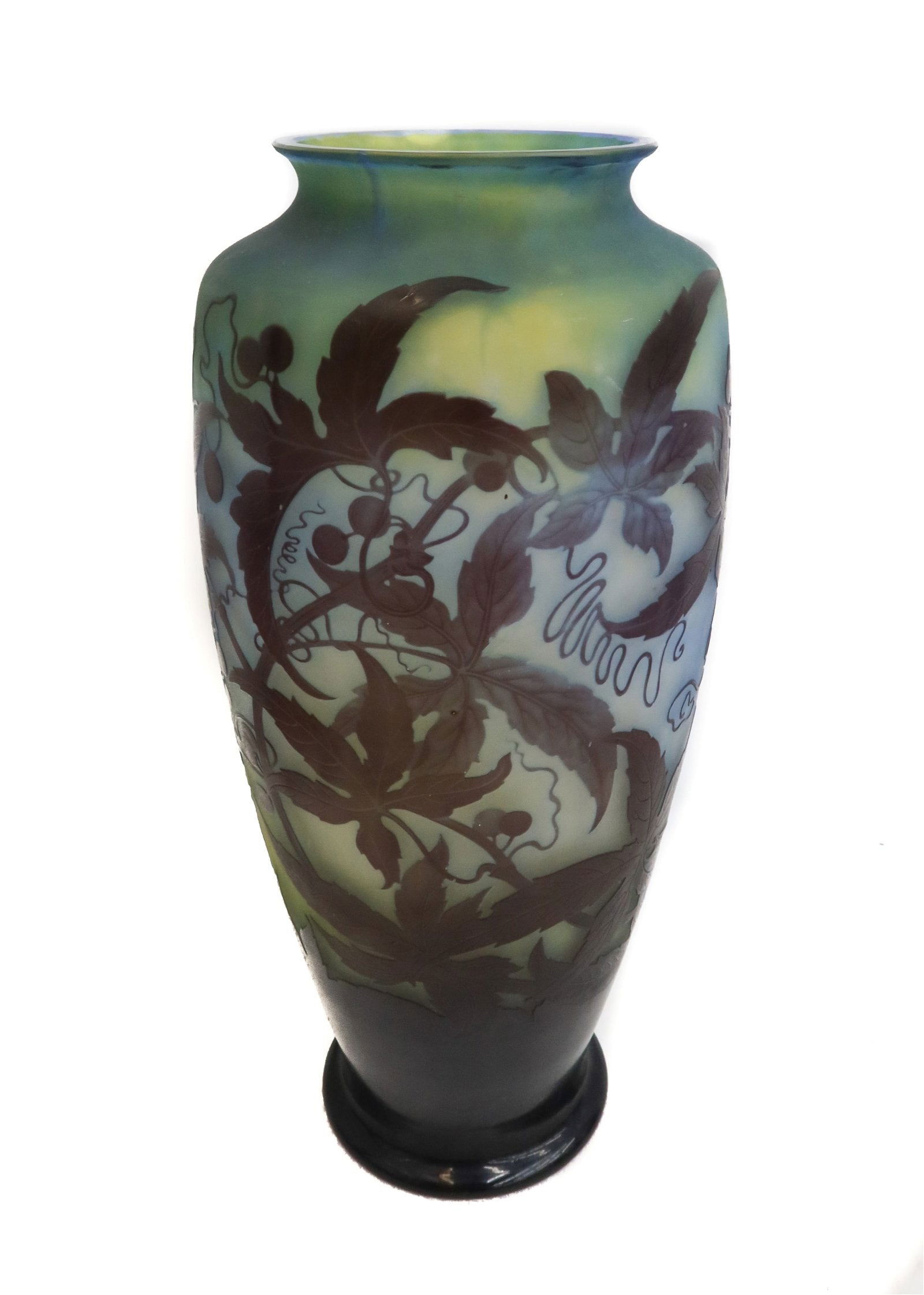 Emile Galle Floral Berries Cameo Vase (1 of 12)