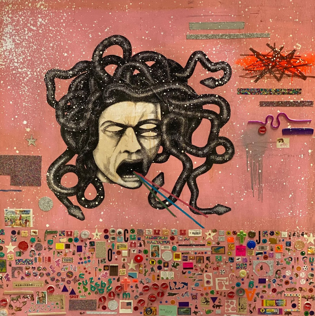 The Date Farmers (American 20th Century) Mixed Media Medusa Coca Cola, 2014 (1 of 10)