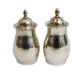 Porter Blanchard Hand Wrought Sterling Silver Salt and Pepper Shakers